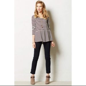Twig & Perch Stripped Peplum Top