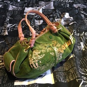 Pink and green Juicy Couture purse