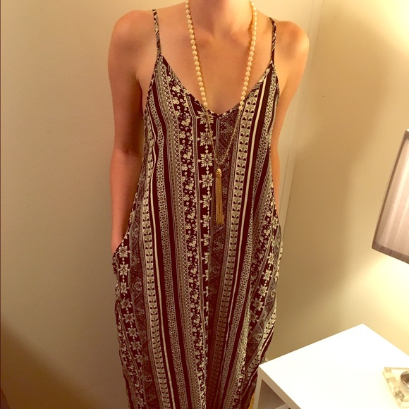 Boho chic loose fitting dress