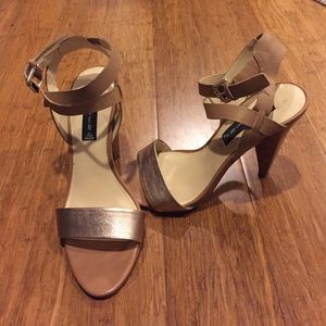 Metallic Strappy Steve Madden Heels