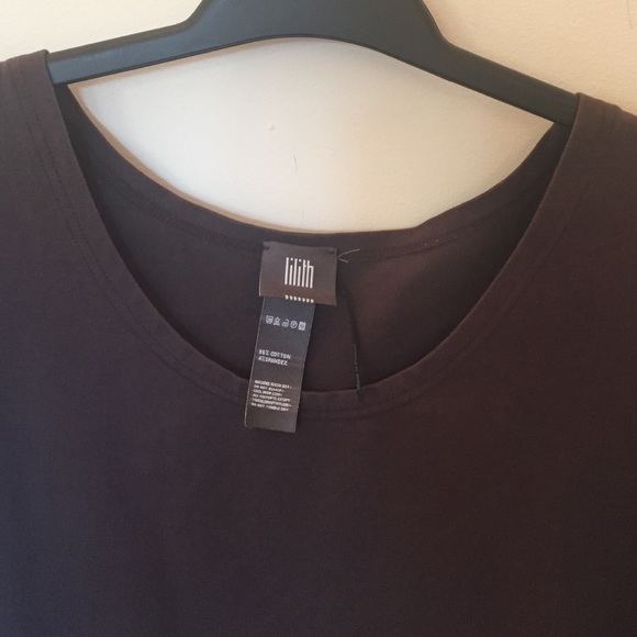 Lilith Dark Grey A-Line T-Shirt - Picture 2 of 4