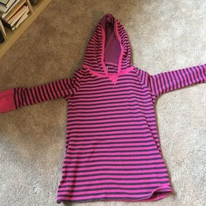 Lightweight striped hoodie