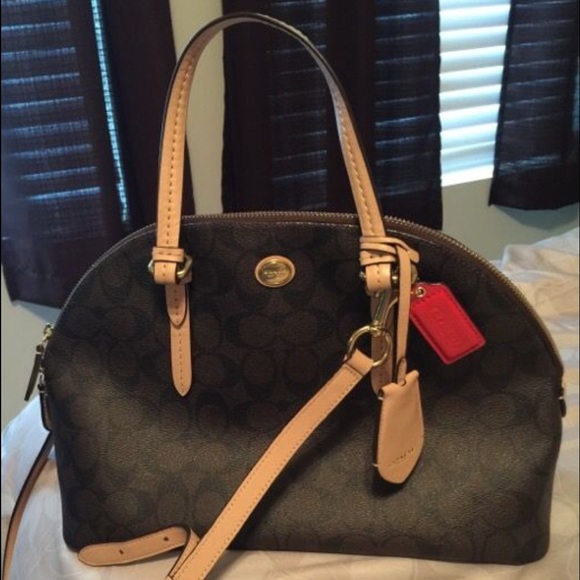 Coach brown leather purse