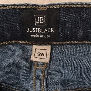 Just Black size 26 destroyed jeans