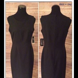 Le Suit Separates Sleeveless Black Dress