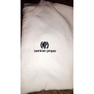 'Merican Proper White T-shirt