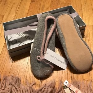cashmere ballerina slippers
