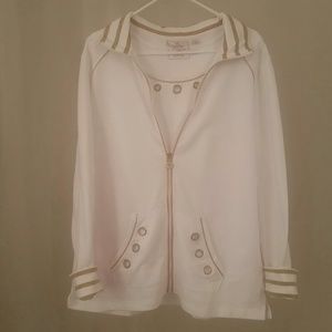 NWOT Quacker Factory tank and jacket large