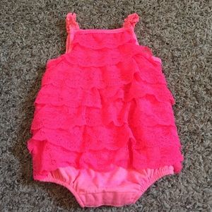 Hot pink romper