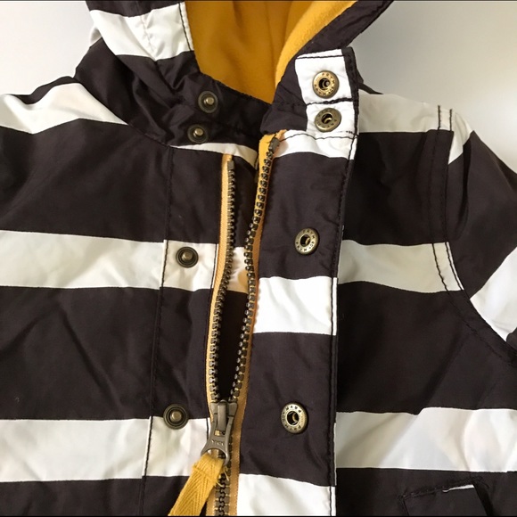 ๐SOLD๐Mini Boden brown/white jacket w/hood - Picture 4 of 4