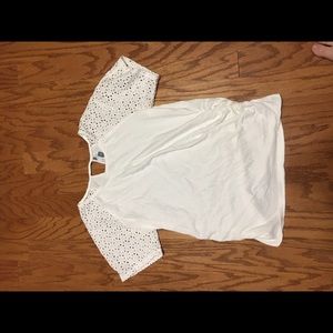 White maternity top!