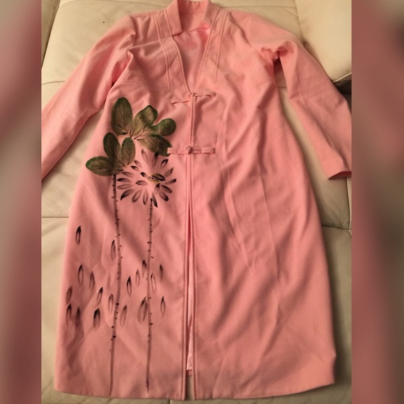 Light pink coat only worn once.