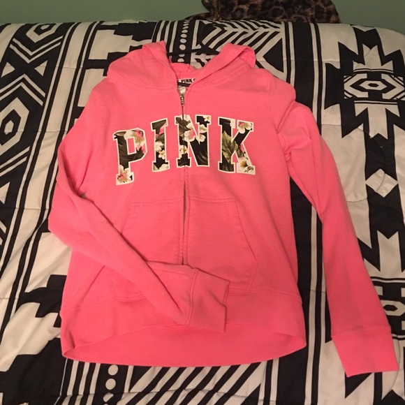 Victoria Secret Pink Hooded Zip-Up