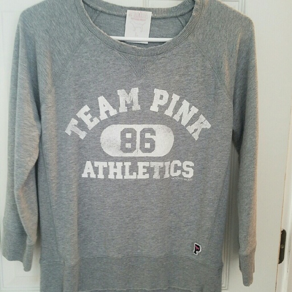 Team Pink 3/4 length sleeve knit top