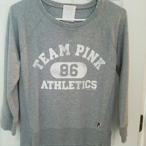 Team Pink 3/4 length sleeve knit top