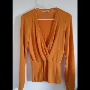 Double Zero golden yellow sweater