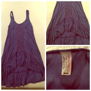 Free People purple Parisian slip dress