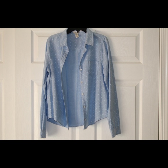 blue flannel/button down