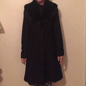 Lauren by Ralph Lauren black pea coat.