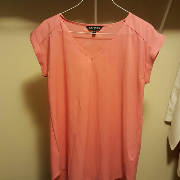 Pink silky shirt! Perfect for business casual