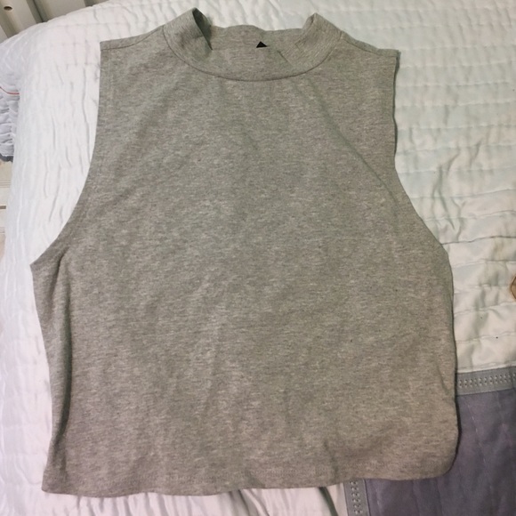 F21 Grey Crop Top