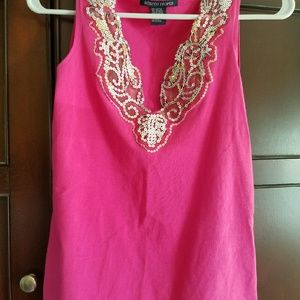 Boston Proper hot pink tank