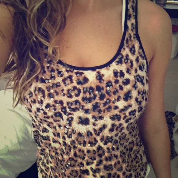 Cheetah tank top