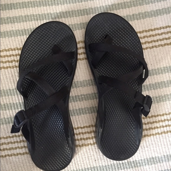 Chacos black slip on sandal