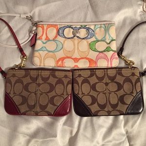 Authentic Coach Wristlet Bundle