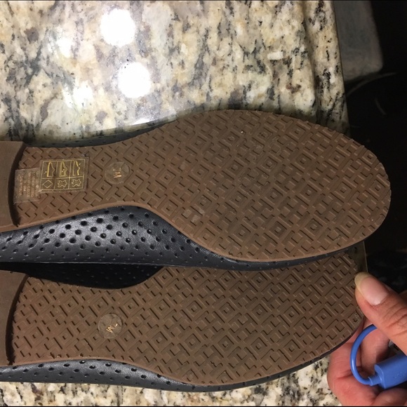 Tory Burch Navy Blue Flats - Picture 2 of 2