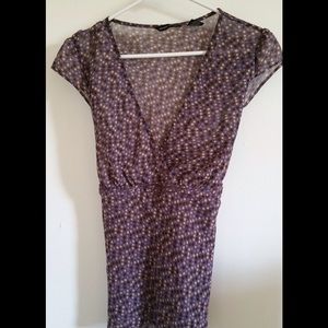 New York & Company polka dot sheer top