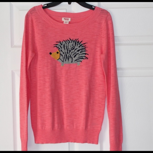pink hedgehog sweater