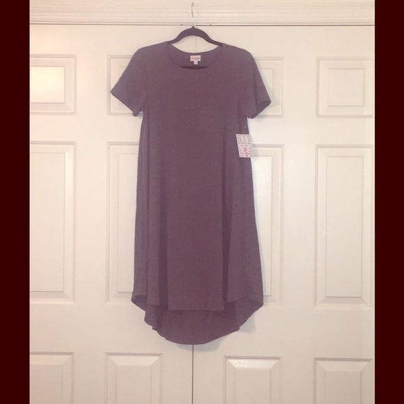 LulaRoe, grey Carly dress, small.
