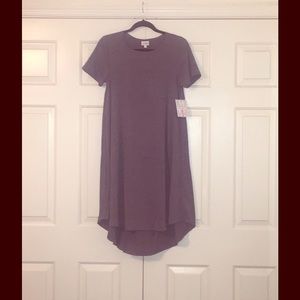 LulaRoe, grey Carly dress, small.