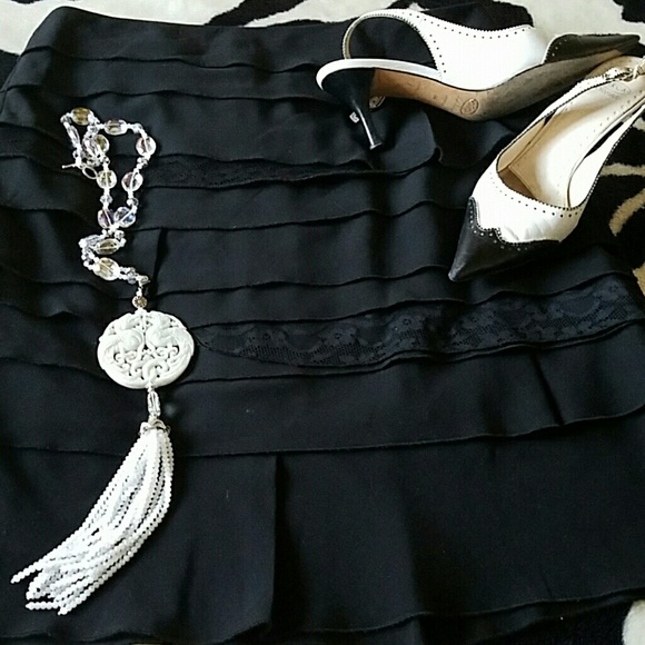 Larry Levine Black Skirt