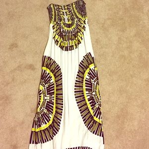 Strapless Maxi dress. Size large