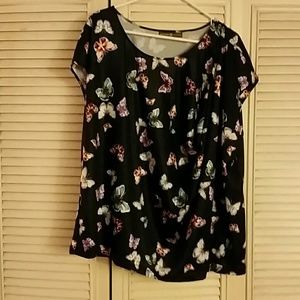 Signature Collection 1X Navy w/Butterflies Top