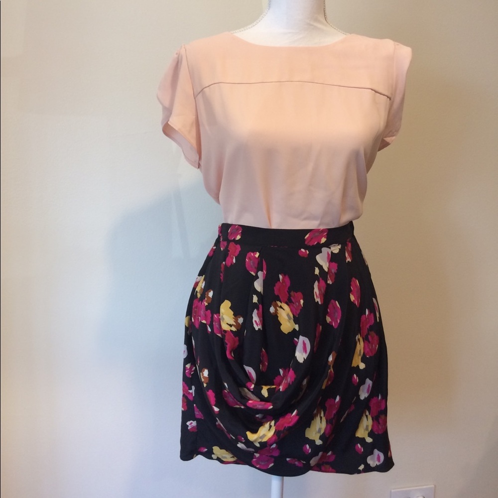 Anthropologie Silk Skirt