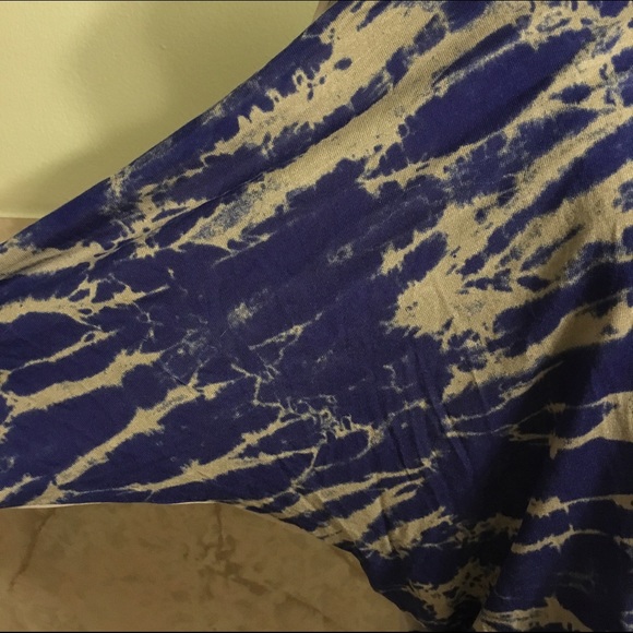 Charlotte Russe Tie Dye Bow Back Open Shirt S - Picture 2 of 4