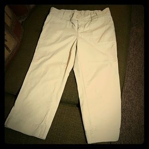 Maternity khaki capris