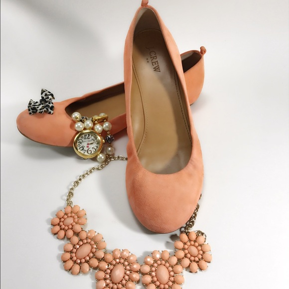 J Crew Light Coral Flats