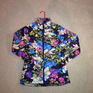 North Face Floral Thermoball Full Zip Jacket