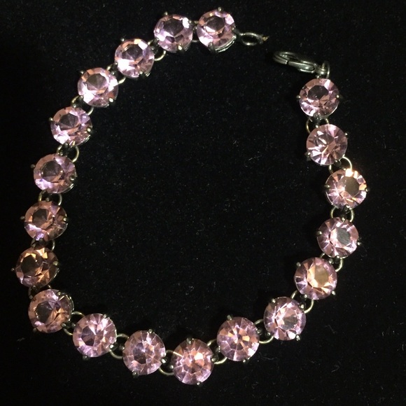 🌾CASTELLANO DESIGNS PINK TOPAZ CRYSTAL BRACELET🍂 - Picture 2 of 4