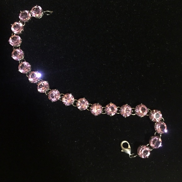 🌾CASTELLANO DESIGNS PINK TOPAZ CRYSTAL BRACELET🍂 - Picture 3 of 4