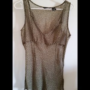 New York & Company sleeveless sheer top