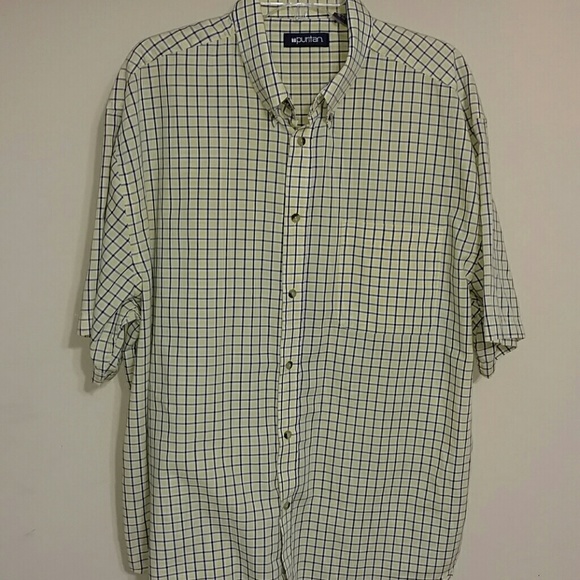 💚$5 SALE YELLOW short sleeve button down shirt
