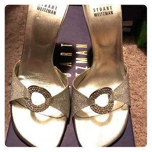 Stuart Weitzman Silver Heels