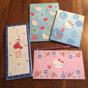 Sanrio Hello Kitty Stationary Note Pad Bundle