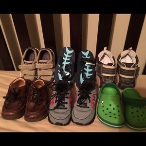 Lot of toddler boys shoes