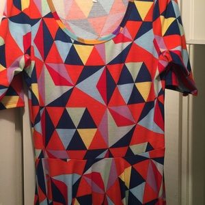 EUC 2X Nicole Print Dress